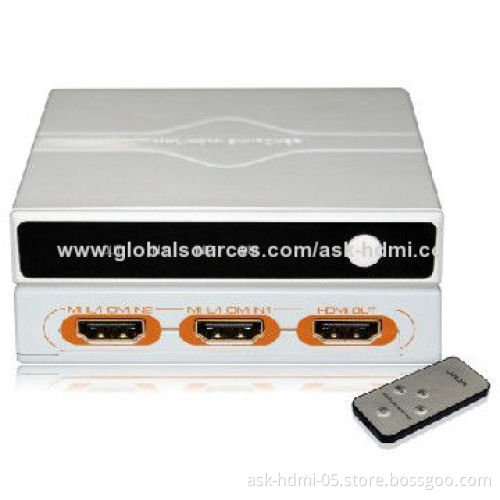 High MHL/HDMI Switch, HDMI V1.4, Supports 4Kx2K Input and 3D